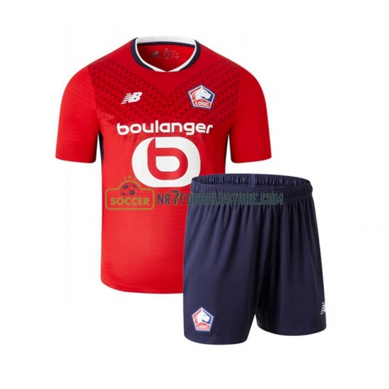 LOSC Lille Trøje Børn Hjemmebane Fodboldsæt 2024-2025 Kortærmet