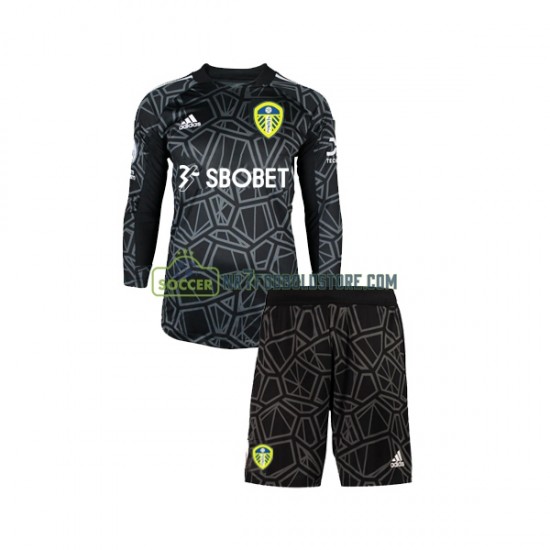 Leeds United Trøje Målmand Børn Hjemmebane Fodboldsæt 2022-2023 Langærmet