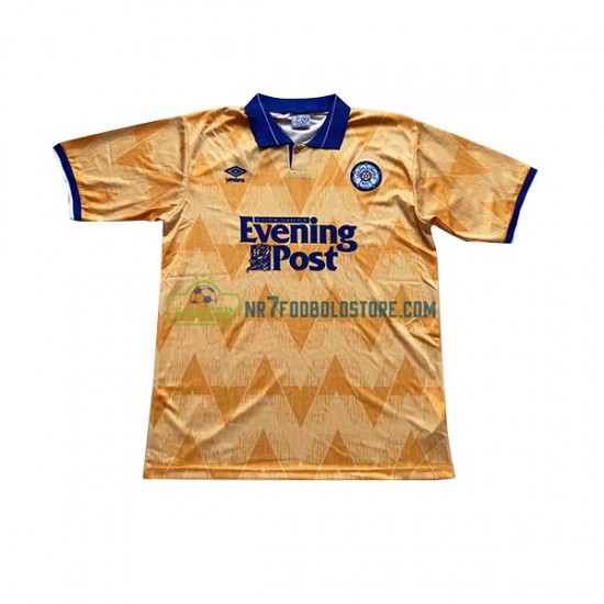 Leeds United Trøje Retro Mænd Udebane Fodboldsæt 1991-1992 Kortærmet