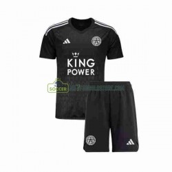 Leicester City Trøje Målmand Børn 3. Valg Fodboldsæt 2023-2024 Kortærmet