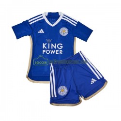 Leicester City Trøje Børn Hjemmebane Fodboldsæt 2023-2024 Kortærmet
