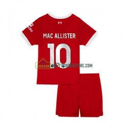 Liverpool Trøje Alexis Mac Allister 10 Børn Hjemmebane Fodboldsæt 2023-2024 Kortærmet