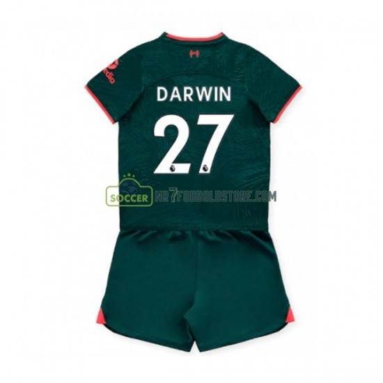 Liverpool Trøje Darwin Nunez 27 Børn 3. Valg Fodboldsæt 2022-2023 Kortærmet