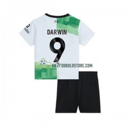 Liverpool Trøje Darwin Nunez 9 Børn Udebane Fodboldsæt 2023-2024 Kortærmet