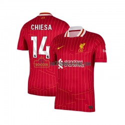 Liverpool Trøje Federico Chiesa 14 Mænd Hjemmebane Fodboldsæt 2024-2025 Kortærmet