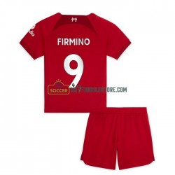 Liverpool Trøje Firmino 9 Børn Hjemmebane Fodboldsæt 2022-2023 Kortærmet