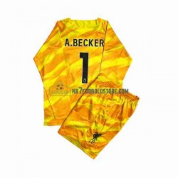 Liverpool Trøje A.Becker 1 Målmand Børn 3. Valg Fodboldsæt 2023-2024 Langærmet