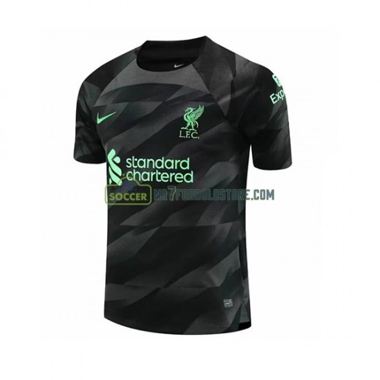 Liverpool Trøje Målmand Mænd Udebane Fodboldsæt 2023-2024 Kortærmet