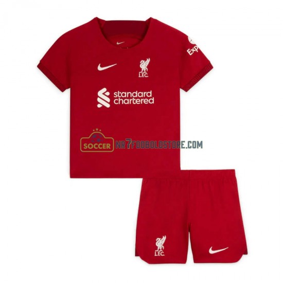 Liverpool Trøje Børn Hjemmebane Fodboldsæt 2022-2023 Kortærmet