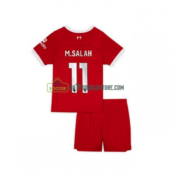 Liverpool Trøje M.Salah 11 Børn Hjemmebane Fodboldsæt 2023-2024 Kortærmet