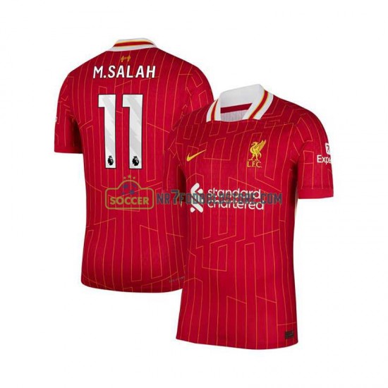 Liverpool Trøje Mohamed Salah 11 Mænd Hjemmebane Fodboldsæt 2024-2025 Kortærmet