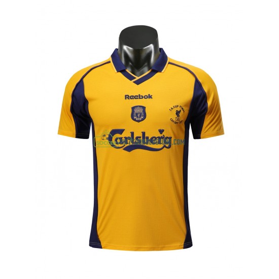 Liverpool Trøje Retro Udebane Fodboldsæt 2000-2001 Kortærmet 
