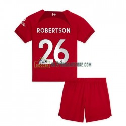 Liverpool Trøje Robertson 26 Børn Hjemmebane Fodboldsæt 2022-2023 Kortærmet