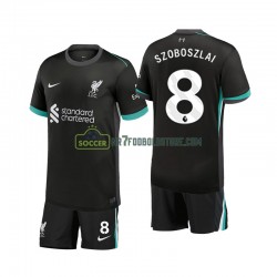 Liverpool Trøje Szoboszlai 8 Børn Udebane Fodboldsæt 2024-2025 Kortærmet