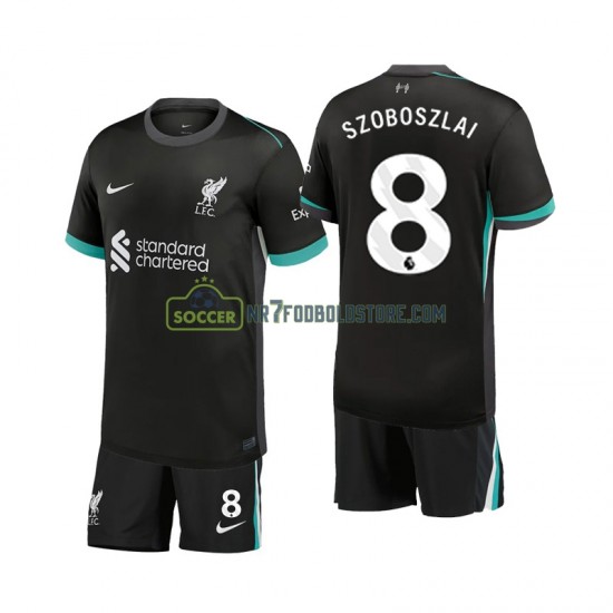 Liverpool Trøje Szoboszlai 8 Børn Udebane Fodboldsæt 2024-2025 Kortærmet