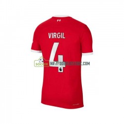 Liverpool Trøje Virgil van Dijk 4 Mænd Hjemmebane Fodboldsæt 2023-2024 Kortærmet