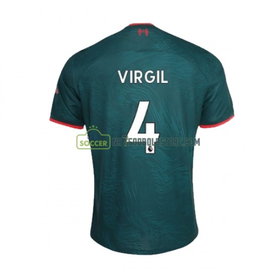 Liverpool Trøje Virgil van Dijk 4 Mænd 3. Valg Fodboldsæt 2022-2023 Kortærmet
