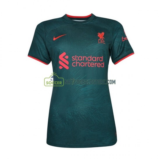 Liverpool Trøje Dame 3. Valg Fodboldsæt 2022-2023 Kortærmet