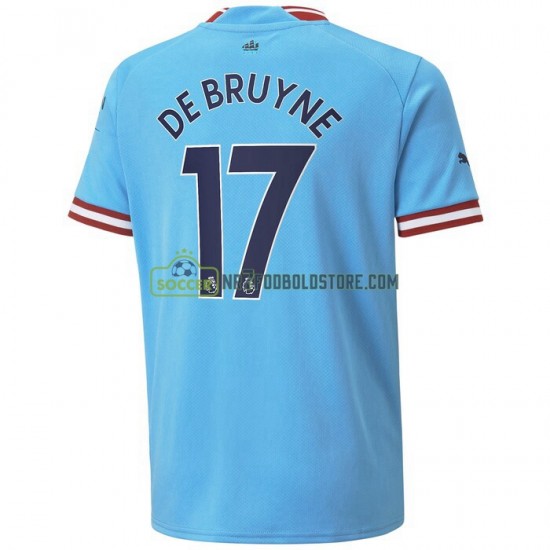 Manchester City Trøje De Bruyne 17 Hjemmebane Fodboldsæt 2022-2023 Kortærmet