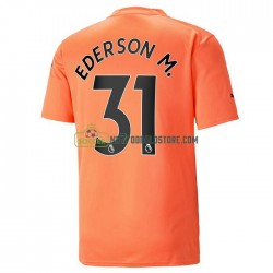 Manchester City Trøje Ederson M. 31 Målmand 3 Valg Fodboldsæt 2022-2023 Kortærmet