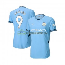 Manchester City Trøje Erling Haaland 9 Mænd Hjemmebane Fodboldsæt 2024-2025 Kortærmet