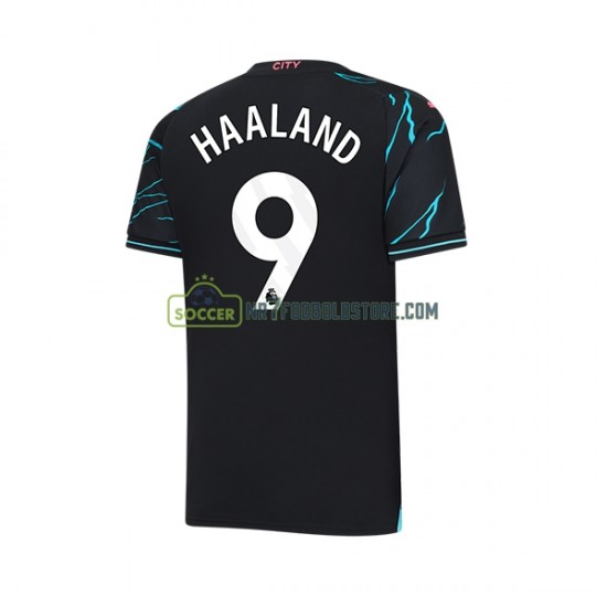 Manchester City Trøje Erling Haaland 9 Mænd 3. Valg Fodboldsæt 2023-2024 Kortærmet