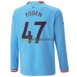 Manchester City Trøje Foden 47 Hjemmebane Fodboldsæt 2022-2023 Langærmet