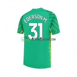 Manchester City Trøje Ederson Moraes 31 Målmand Mænd Hjemmebane Fodboldsæt 2023-2024 Kortærmet