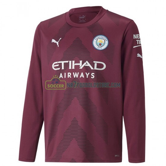 Manchester City Trøje Målmand Hjemmebane Fodboldsæt 2022-2023 Langærmet