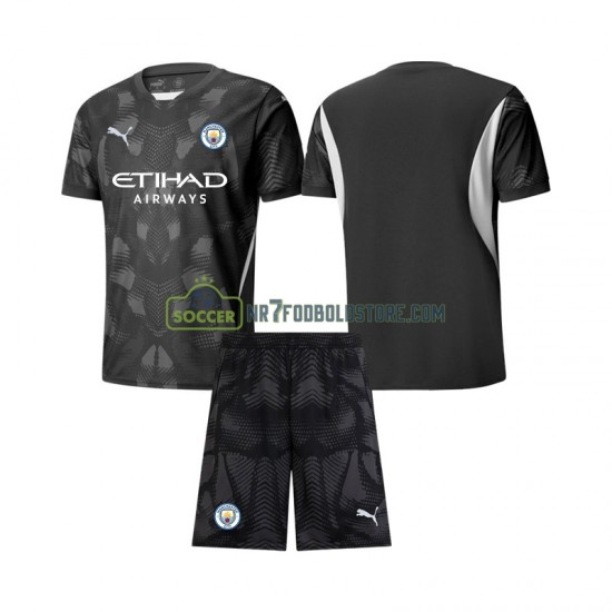 Manchester City Trøje Målmand Børn 4. Valg Fodboldsæt 2024-2025 Kortærmet