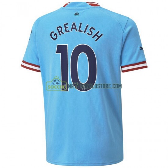 Manchester City Trøje Grealish 10 Hjemmebane Fodboldsæt 2022-2023 Kortærmet