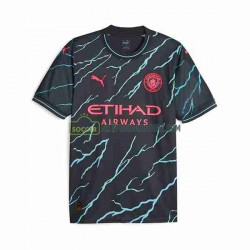 Manchester City Trøje Haaland 9 Special Printing Mænd 3. Valg Fodboldsæt 2023-2024 Kortærmet
