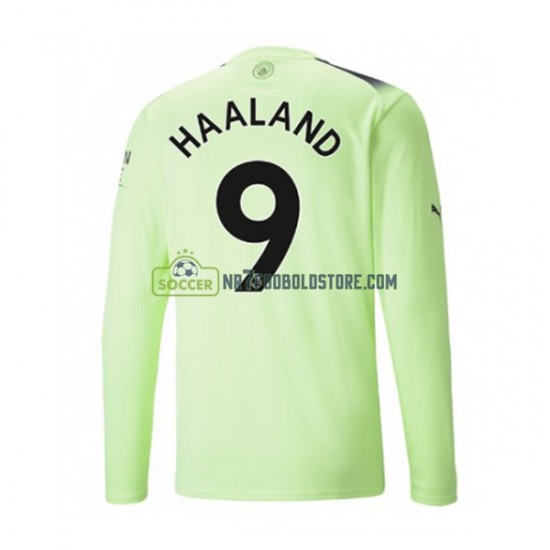Manchester City Trøje Haaland 9 Mænd 3. Valg Fodboldsæt 2022-2023 Langærmet
