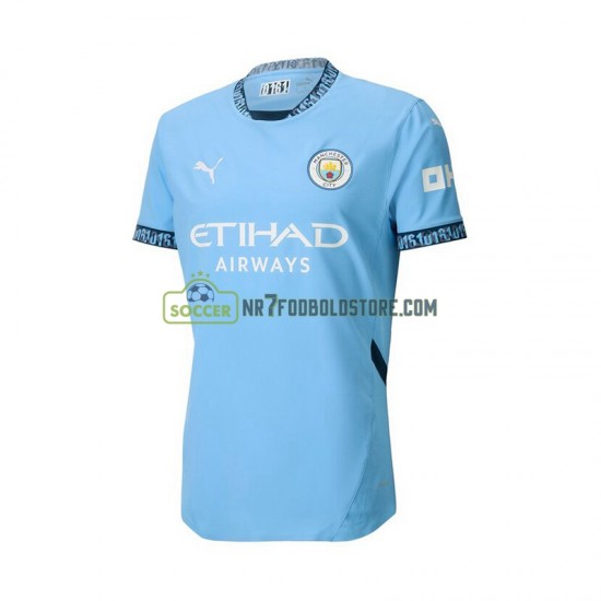 Manchester City Trøje Mænd Hjemmebane Fodboldsæt 2024-2025 Kortærmet