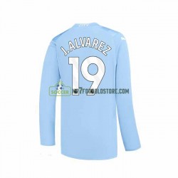 Manchester City Trøje J. ALVAREZ 19 Mænd Hjemmebane Fodboldsæt 2023-2024 Langærmet