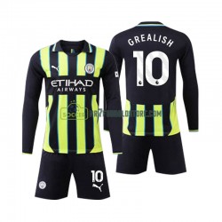 Manchester City Trøje Jack Grealish 10 Børn Udebane Fodboldsæt 2024-2025 Langærmet