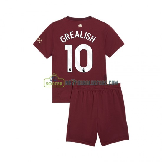 Manchester City Trøje Jack Grealish 10 Børn 3. Valg Fodboldsæt 2024-2025 Kortærmet