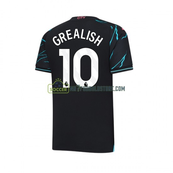 Manchester City Trøje Jack Grealish 10 Mænd 3. Valg Fodboldsæt 2023-2024 Kortærmet