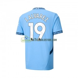 Manchester City Trøje Julian Alvarez 19 Mænd Hjemmebane Fodboldsæt 2024-2025 Kortærmet