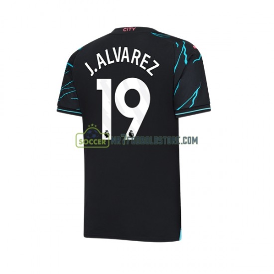 Manchester City Trøje Julian Alvarez 19 Mænd 3. Valg Fodboldsæt 2023-2024 Kortærmet