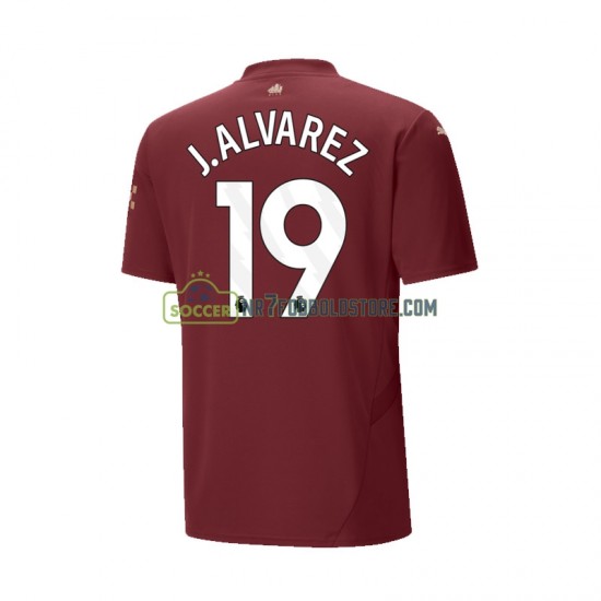 Manchester City Trøje Julian Alvarez 19 Mænd 3. Valg Fodboldsæt 2024-2025 Kortærmet