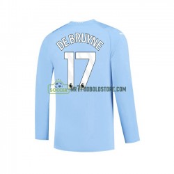 Manchester City Trøje Kevin De Bruyne 17 Mænd Hjemmebane Fodboldsæt 2023-2024 Langærmet