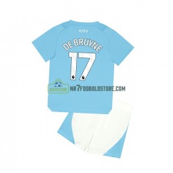 Manchester City Trøje Kevin De Bruyne 17 Børn Hjemmebane Fodboldsæt 2023-2024 Kortærmet