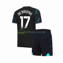 Manchester City Trøje Kevin De Bruyne 17 Børn 3. Valg Fodboldsæt 2023-2024 Kortærmet