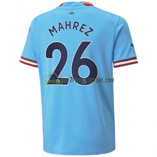Manchester City Trøje Mahrez 26 Hjemmebane Fodboldsæt 2022-2023 Kortærmet