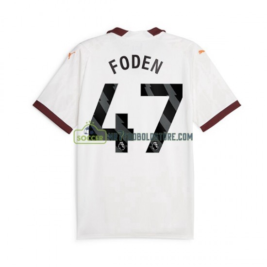 Manchester City Trøje Phil Foden 47 Mænd Udebane Fodboldsæt 2023-2024 Kortærmet