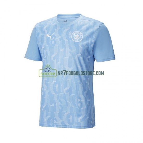 Manchester City Trøje Pre-Match Mænd Hjemmebane Fodboldsæt 2024-2025 Kortærmet
