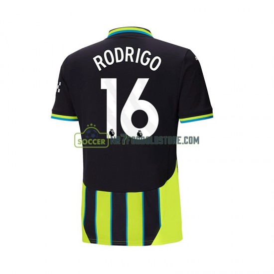 Manchester City Trøje RODRIGO 16 Mænd Udebane Fodboldsæt 2024-2025 Kortærmet