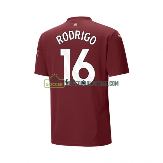 Manchester City Trøje RODRIGO 16 Mænd 3. Valg Fodboldsæt 2024-2025 Kortærmet
