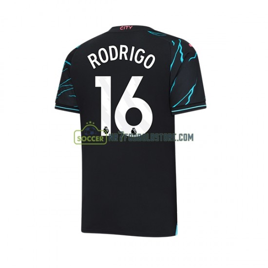 Manchester City Trøje Rodri Hernandez 16 Mænd 3. Valg Fodboldsæt 2023-2024 Kortærmet
